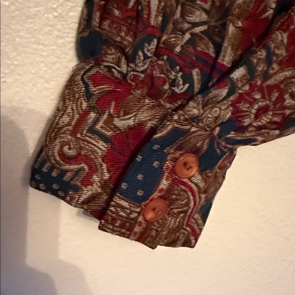 Pendleton Women's Red and Blue Patterned Blouse #… - image 3
